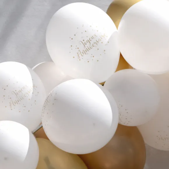 Kit Arche De 50 Ballons Joyeux Anniversaire & Rubans