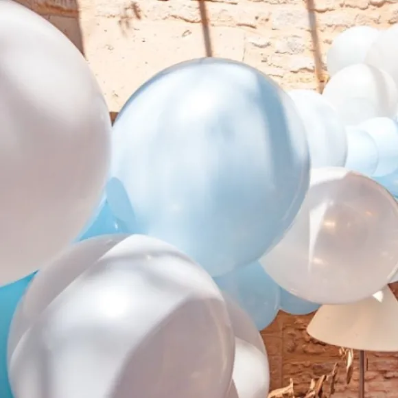 Kit Arche De 57 Ballons Mariage Babyblue