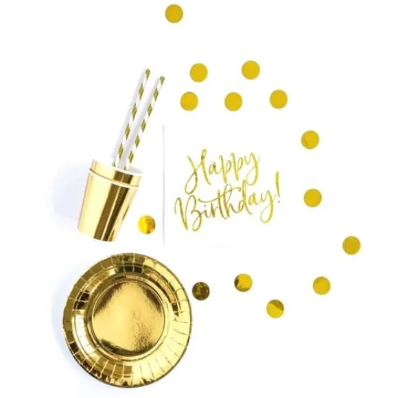 Kit D Coration Anniversaire Happy Birthday Or 60 Pi Ces