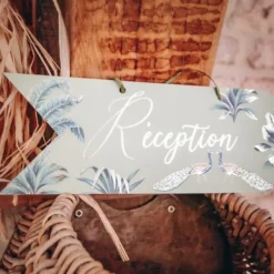 Kit De 3 Fl Ches Directionnelles Theme Tropical Peacock