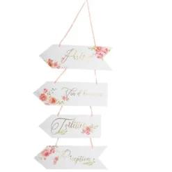 Kit De 4 Fl Ches Directionnelles Theme Romantique