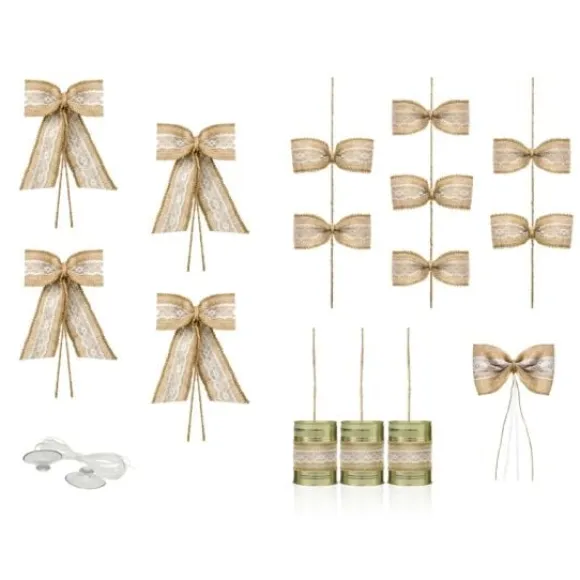 Kit De D Coration Voiture Jute Et Dentelle