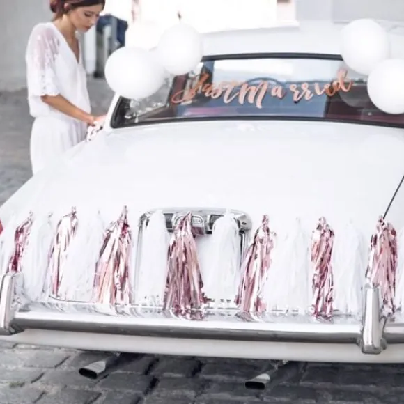 Kit De D Coration Voiture Just Married Rose Gold