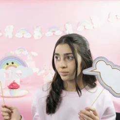 Kit Photobooth B B Licorne X8Pcs