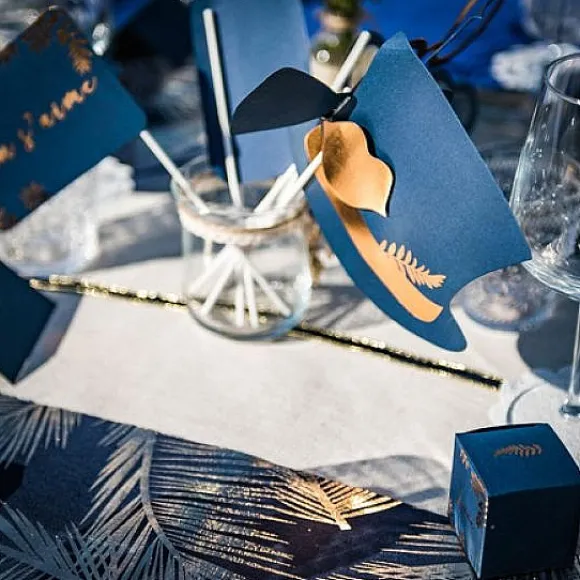 Kit Photobooth Fougere Marine X 10 Pi Ces