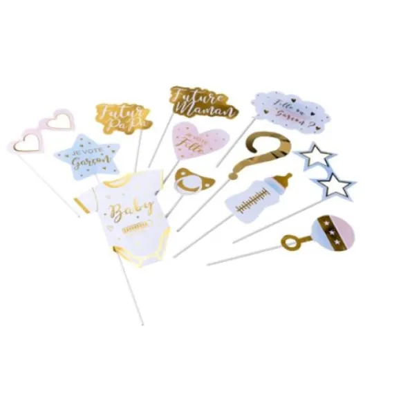 Kit Photobooth Gender Reveal Fille Ou Gar On X 12