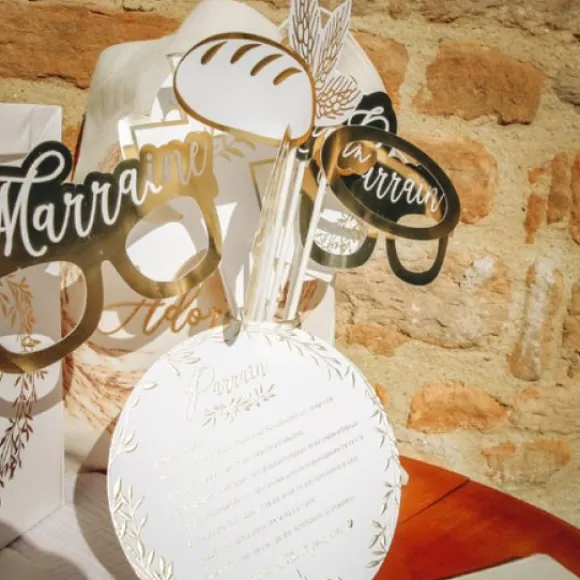 Kit Photobooth Pas Cher Communion Or X 12 Pi Ces