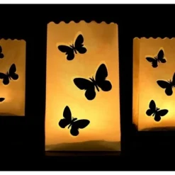 Lanterne Photophore Mariage Papillon Pour All E De Mariage X 10 Pi Ces