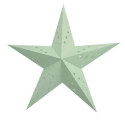 Lanterne Toile Vert Pastel 30Cm