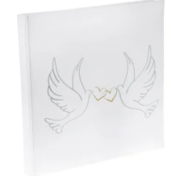 Livre D'Or Colombe Et Deux Coeurs