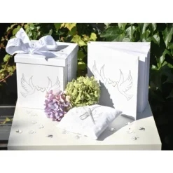 Livre D'Or Colombe Et Deux Coeurs