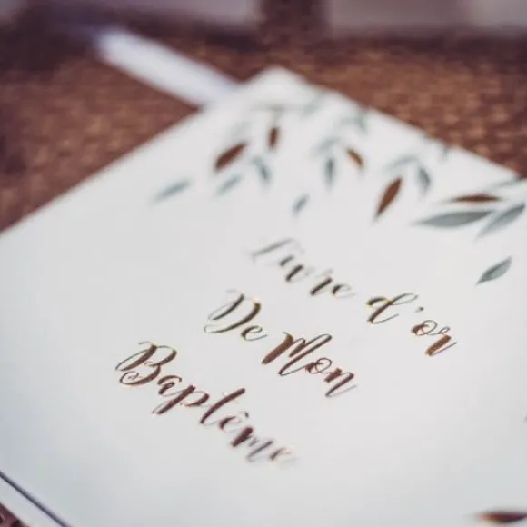 Livre D'Or De Mon Bapt Me Vegetal