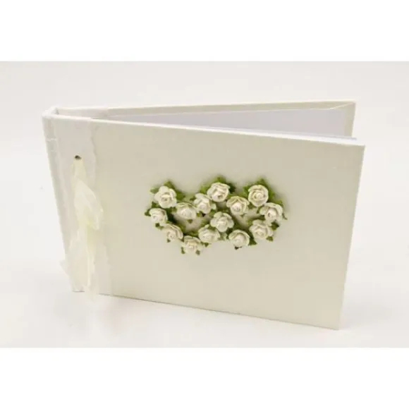 Livre D'Or Double Coeurs Ecru