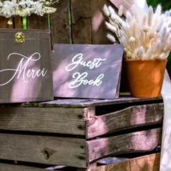 Livre D'Or En Bois Guest Book