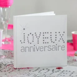 Livre D'Or Joyeux Anniversaire Blanc