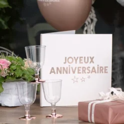 Livre D'Or Joyeux Anniversaire Rose Gold