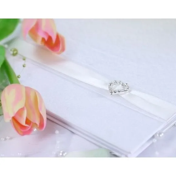 Livre D'Or Mariage Avec Coeur En Strass