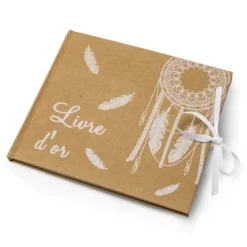 Livre D'Or Mariage Boho Kraft