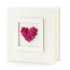 Livre D'Or Mariage Coeur De Rose Fuchsia
