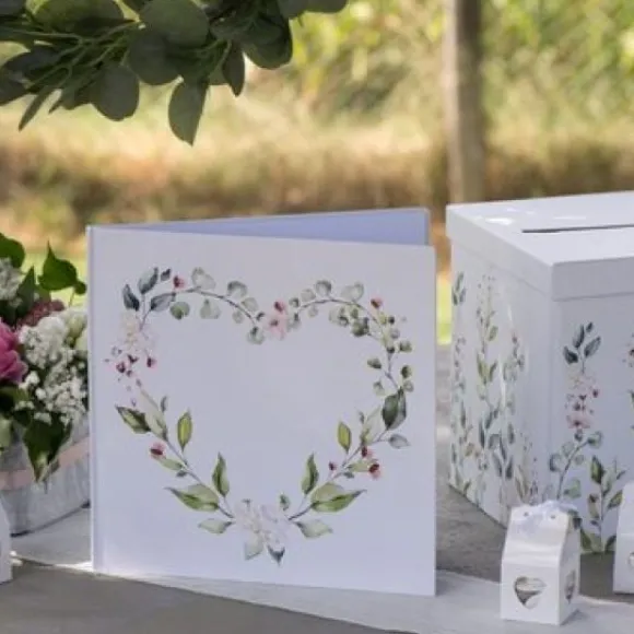 Livre D'Or Mariage Coeur Vegetal