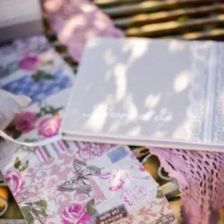 Livre D'Or Mariage Lin Et Dentelle