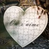 Livre D'Or Puzzle Coeur En Bois On S'Aime