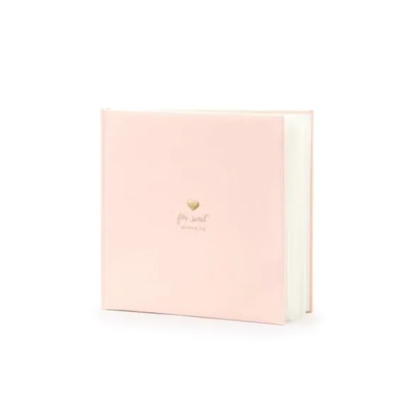 Livre D'Or Rose Avec Petit Coeur Or