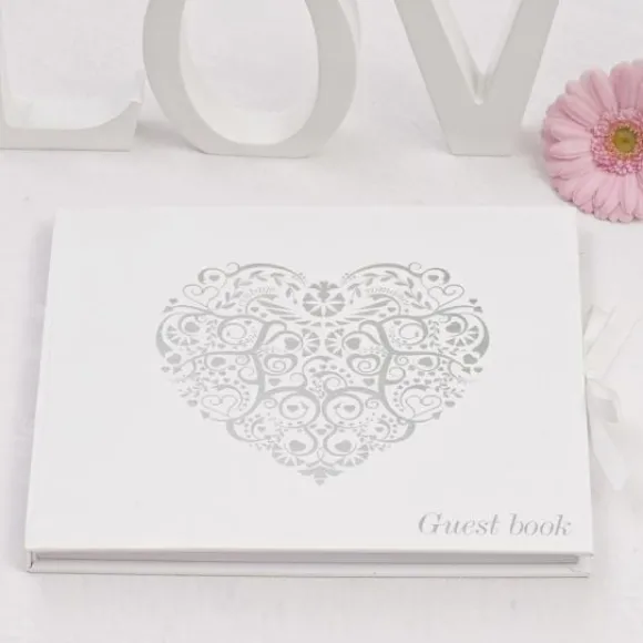 Livre D'Or Vintage Romance Avec Coeur