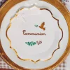 Lot De 8 Assiettes Carton Communion