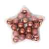 Lot De 20 Boules De Noel Rose Gold 3Cm