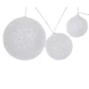 Lot De 3 Boules Lumineuses Blanches Noel Mariage