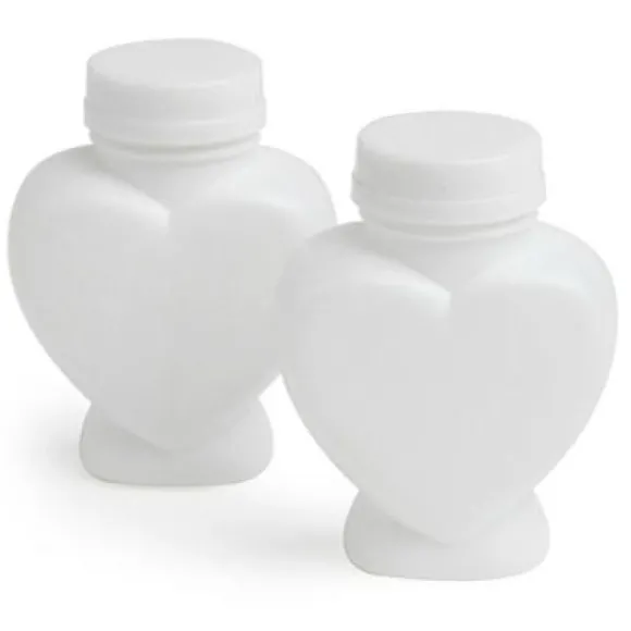 Lot De 6 Bouteilles De Bulles De Savon Forme De Coeur
