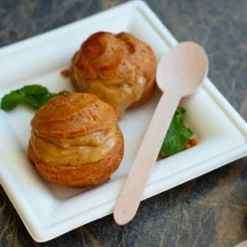 Lot De 100 Cuill Res En Bois Naturel