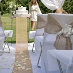 Lot De 5 Grands Noeuds En Tulle Parme 50Mm