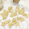 Lot De 30 Petits Confettis Coeurs En Bois M Tallis Or