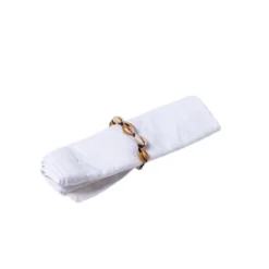 Lot De 4 Ronds De Serviette Coquillage