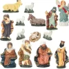 Lot De 10 Santons En Porcefil Tricoter 10Cm Pas Cher
