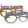 Lunettes G Antes Paillettes Joyeux Anniversaire Couleur Al Atoire