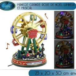 Manege Grande Roue De Noel Lumineuse