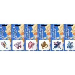 Maquillage Tatouage Papillon En Glitter 6 Assortis