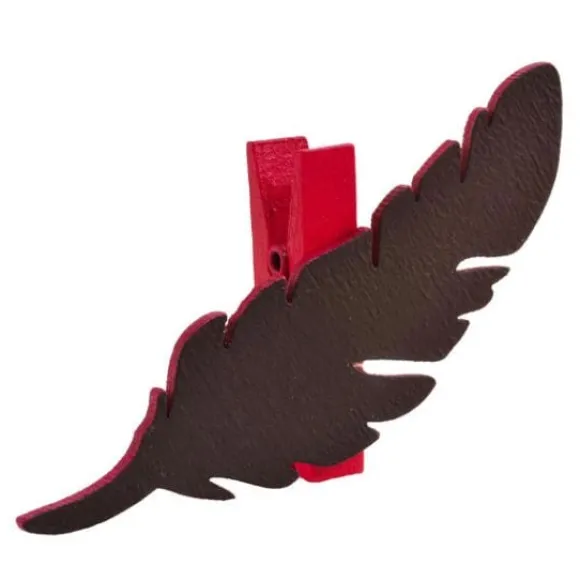 Marque Place Ardoise Plume Fuchsia X 6 Pi Ces