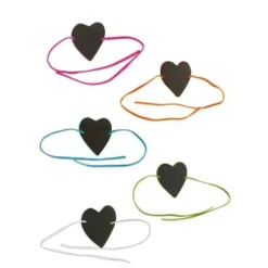 Marque Place Bracelet Coeur En Ardoise X 6 Pi Ces