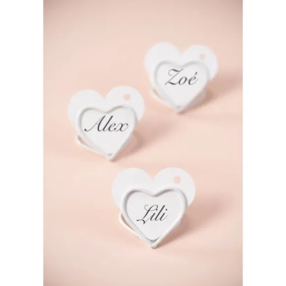 Marque Place Clipse Coeur Blanc X 2 Pi Ces