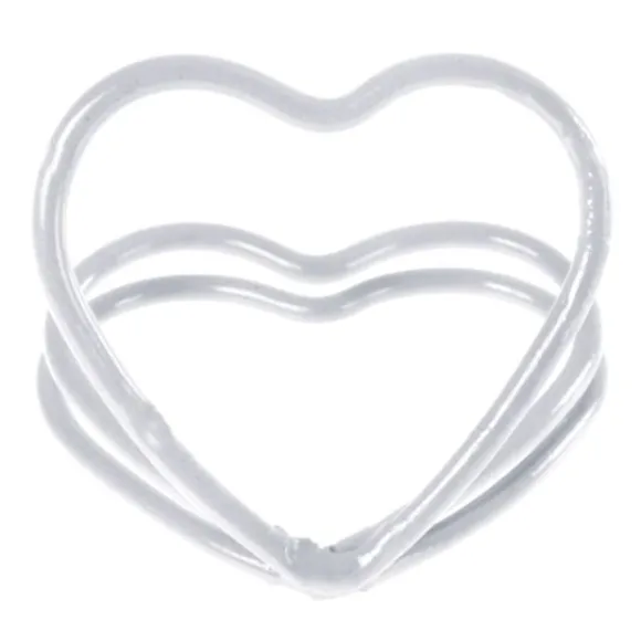 Marque Place Clipse Coeur Blanc X 2 Pi Ces
