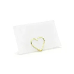 Marque Place Clipse Coeur Or Chrome X 10 Pi Ces