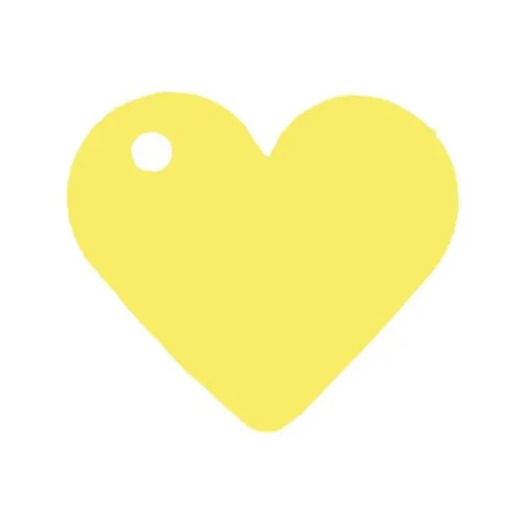 Marque Place Coeur Jaune X10