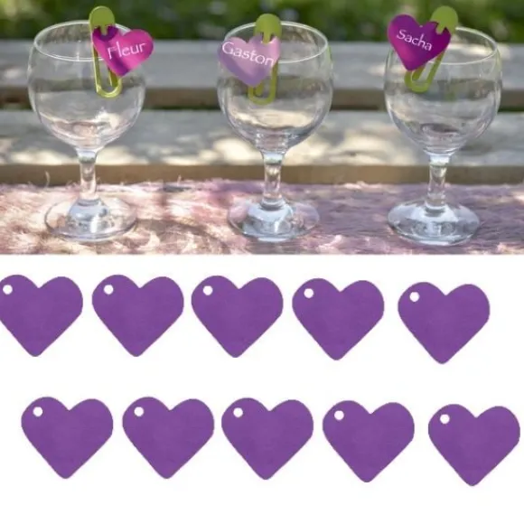 Marque Place Coeur X 10 Pi Ces