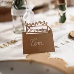 Marque Place Communion Kraft X 20 Pi Ces