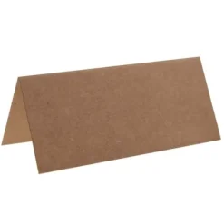 Marque Place En Carton Kraft X 10 Pi Ces