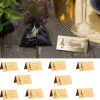 Marque Place En Carton Or Musique X 10 Pi Ces